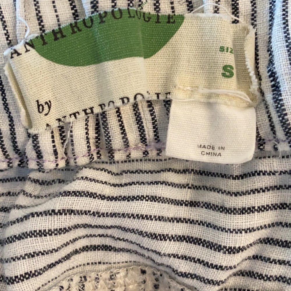 Anthropologie Striped Linen Pants - Picture 11 of 12